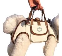 Pet C-Rossbody Sac, Porteuse De Sacs À Dos Pour Chien, Élingue De Réalisation De Compagnie, Support Antidérapant, Facile À Utiliser, Marron, Pour La Formation, Le Vélo, Le Camping, L'utilisation En In