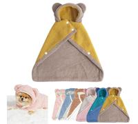 Pet Cape Blanket,Dog Robes with Hood,Dogs Cold Weather Coat Wraps,Warm Sleeping Blanket with Thicken Cloak for Small and Large Cats,for Indoor Relaxing & Outdoor Walks (B Brown, S)