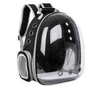 PET CAPSULE Sac à dos capsule pour animaux de compagnie | Sac à dos bulle transparent pour chats et petits chiens | Sac à dos respirant approuvé par les compagnies aériennes | Voyages, promenades et