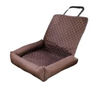 Pet Car Seat, Dog Bed, 19.69 inches Size Lightweight Cloth Sitting Mat, Portable Anti-Dirty Seat for Vehicle Travel, Trip Truck Road Outdoors, Camping, Coffee, Black