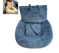Pet Car Seat, Dog Bed with Safety Straps, Waterproof Travel Bed for Large & Small Dogs, Protects Car Seats from Dirt, Hair & Scratches for All Cars (Blue,72 * 60cm/28 * 23in)