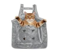 Pet Carrier Apron - Chat Sling 71 x 65 cm, Gris Ventilated Wrap | Réglable Front Papoose, Long-Lasting Supply, Practical Apartment Present, Secure Handheld Alternative, Living Room Essential
