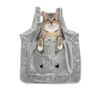 Pet Carrier Bag Apron - Flanelle 71x65cm 200g Ajustable Sleeping Bag Portable Sling | Small Animal Cat Carrier Pouch With Holes | Comfortable Pet Holder For Home Dorm Apartment Bedroom