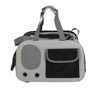 Pet Carrier Bag Breathable Foldable Oxford Cloth with Steel Wire Frame, Cat Dog Carrier for Small Pets up to 15 lbs, Lightweight Portable Travel Handbag with Adjustable Strap for O (Noire)