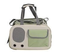 Pet Carrier Bag Breathable Foldable Oxford Cloth with Steel Wire Frame, Cat Dog Carrier for Small Pets up to 15 lbs, Lightweight Portable Travel Handbag with Adjustable Strap for O (Verte)