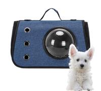 Pet Carrier for Cat, Foldable Puppy Travel Bag, Portable Animal Carrying Case with Window for Small, Medium Cats, Dogs, 40x27x25cm Blue Hot Pink Gray Acrylic