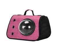 Pet Carrier for Cat, Foldable Puppy Travel Bag, Portable Animal Carrying Case with Window for Small, Medium Cats, Dogs, 40x27x25cm Blue Hot Pink Gray Acrylic