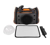 Pet Carrier for Cats and Small Dogs | Breathable 4 - Sided Ventilation with 9 Ventilation Openings | Transparent Window Shoulder Strap | Handbag Style for Travel/Hiking/Car (Grand 35,83x15,75