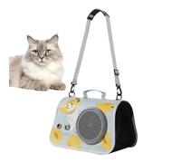 Pet Carrier, Puppy Travel Tote, Kitten Shoulder Bag, Waterproof Fabric, Breathable Mesh, Zipper Closure, Lightweight Build, Easy Carrying, Perfect for Hiking, Camping, Commuting, 40x26x26cm