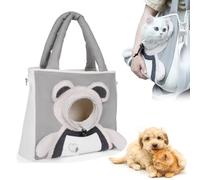 Pet Carrier Shoulder Bag, Cat Sling Carrier with Breathable Mesh Opening, Head-Out Design, Safety Zipper & Leash Clip for Dogs and Cats (1Pcs)
