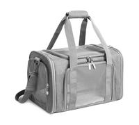 Pet Cat Bag for Outdoor Use, Portable Breathable Bag, Foldable Small Dog, Lightweight Car, Large Capacity Cat Bag (Gray)