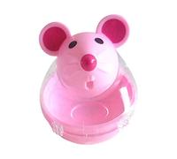 Pet Cat Kitten Mouse Shape Treat Holder Distributeur de stockage d'aliments Chew Play Toy Pink Pratique et populaire Manipulation pratique