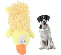 Pet Cat Small Dog Jouet en peluche forme d'animal mignon avec sondeur pour jouer Molkolben Biting Yellow Canard