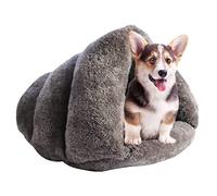 Pet Cave Bed | Lit épais en polaire chaude et douce pour chien | Triangle Polaire pour animaux de compagnie Lit en peluche Terriers Maison Igloo Nid Lit confortable pour chats et petits chiens