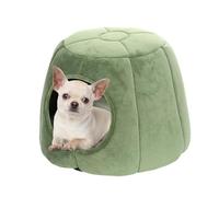 Pet Cave Bed - Warm & Washable Covered Cat House, Semi-Enclosed Tent for Kittens, Small Dogs & Puppies, Washable Cat Cave House - Warm & Covered Pet Bed , Pet Tent House