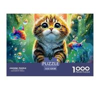 Pet Chat 1000 Pièces Chat Mignon Puzzle Adulte Un Puzzle Difficile pour Toute La Famille Divertissement Classiques pour Adultes Et Enfants À Partir De Activité Familiale Parfaite Déc