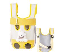 Pet Chest Backpack - Front Facing Cat Carrier, Cute Bear Portable Design