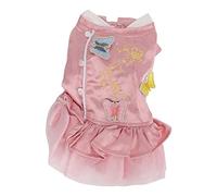 Pet Chinese Style Clothes, Dog Cheongsam Satin Suit, Traditional Embroidered Skirt with Snap Buttons, Soft Breathable Polyester Costume for Small Dogs Cats Like Teddy Chihuahua Poo (M.)