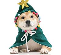 Pet Christmas Cloakc Pet Christmas Cloak Pet Christmas Tenue de Noël Confortable CHAYS SOFF Cat Cloak pour Noël Halloween pour Son et Rendre Divers Que Vous Hébergez (Green)