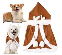 Pet Christmas Costume, Plush Christmas Pet Cape, Christmas Pet Outfit Cape, Christmas Pet Clothing Cape, Pet Costume Cape, Portable and Ideal for Christmas Pet Cosplay Costume Party