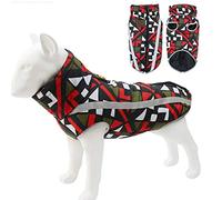 Pet Clothes Autumn and Winter Thickened Warm Dog Cotton-Padded Clothes Big Dog Pet Jackets Pet Clothes Linear Reflective Strips White 6XL (Red XXXX)