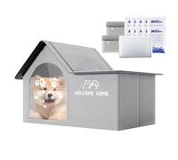 Pet Cooling House, Folding Kitten Nest, Ice Pack Shelter, Spacious Hot Weather Supplies for Comfortable Cooler Nesting of Medium and Large Puppy, Kitten, Indoor Or Outdoor Use