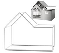 Pet Cooling House for Cats and Dogs, Foldable Outdoor Cat House with Ice Packs and Absorbent Cotton Bag, Insulated Pet Tent for Dogs, Breathable Indoor Cooling Mat for Cat (Support Frame-M)