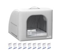Pet Cooling House - Waterproof Foldable Portable Box with 8 Ice Packs, Indoor Outdoor Dogs Ice Shelter for Pets Kitten Bunny Animal Summer Camping Patio Balcony Beach Indoor Outdoor