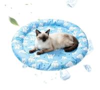 Pet Cooling Mat, Cat Ice Pad, Non-Slip Soft Round Cooling Dog Beds