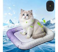 Pet Cooling Mat for Dogs & Cats, Cooling Gel Mat for Pets Summer Heat Relief Pad, Gradient Washable Instant Cooling Gel Pet Mat with Non-Slip Base for Indoor Floors Sofas and Car Travel (C, M)