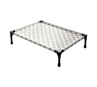 Pet Cot - Aluminum Alloy Washable Fabric Raised Dog Bed | Iron Vinyl Durable Sleeping Cot Multifunctional Pet Rest Stand Foldable Lightweight Elevated Bed for Puppy Kitten Indoor Outdoor