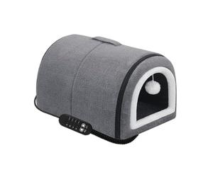 Pet Cubby, Electric Heated Canine Feline Apartment, Cushioned Removable Slumber Space, Optimal Comfort for Medium Sized Creatures, Inside Sleeping Quarters Living Dormitory