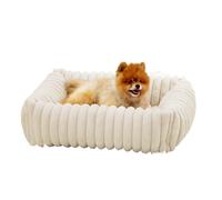 Pet Cushion, Lit de Luxe for Petit Chien, canapé-lit Chaud for Chat, nid Douillet for Animaux de Compagnie, Peluche Confortable for Chiot. ，Antislip Bottom(White,M-63X53X18CM)