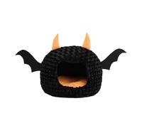 Pet Cushion, Maison for Animaux de Compagnie Halloween, litière for Chat, Grand Espace, Chaleur Automne-Hiver, Niche for Chiot, Cadeau de Noël ，Antislip Bottom