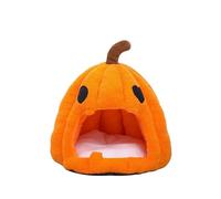 Pet Cushion, Maison for Chat Citrouille d'halloween, lit Chaud d'automne et d'hiver et Tapis rafraîchissant for Chien Perritos ，Antislip Bottom