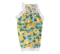 Pet de Tournesol Jupe Protection Solaire Respirant Doux Mignon Jupe de Chat d'été Mignon Chiens Chats légèrement Couleur vive à l'intérieur (M)