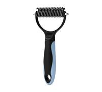 Pet Dematting Comb, 2 Sided Shedding Brush, 7.01x3.46in Pet Grooming Detangler Rake, Knot Removing Undercoat Brush for Small, Medium and Large Dogs, Cats