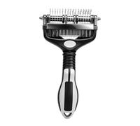 Pet Dematting Comb - 3 in 1 Undercoat Rake | 17+9 Teeth Tool