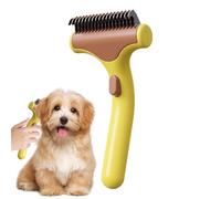 Pet Detangling Comb, Dog And Cat Hair Removal Čomb With One-Button Eject, Cleaning And Grooming Cømb For Shedding, Ergonomic For Pets, 1 Coмb