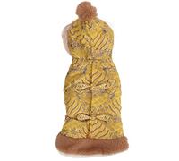 Pet Dog Cheongsam Costume | Hiver épaissis en Peluche Tang pour Les Petits Chiens Moyens | Tenue de Style Chinois pour Noël/Nouvel an/fête d'anniversaire | Vêtements de fête (M)