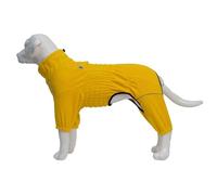 Pet Dog Coat, Warm Shaggy Fleece Four-Legged Clothing Set for Dogs, Thick Jacket for Small and Large Dogs, Pet Warmth Clothing Thickened for Fall and Winter(Yellow,XXXL)