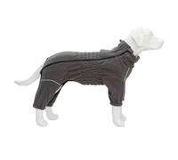 Pet Dog Coat, Warm Shaggy Fleece Four-Legged Clothing Set for Dogs, Thick Jacket for Small and Large Dogs, Pet Warmth Clothing Thickened for Fall and Winter(Grey,XXXL)