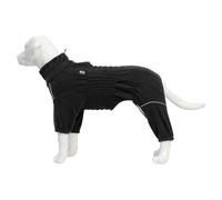 Pet Dog Coat, Warm Shaggy Fleece Four-Legged Clothing Set for Dogs, Thick Jacket for Small and Large Dogs, Pet Warmth Clothing Thickened for Fall and Winter(Black,XXXL)