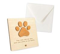 Pet Dog Puppy Memorial Carte en Bois Carte en Bois pour Perte De Compagnie Comfort Gift Office DÉCORS Memorial Gade Photo PRIPS PROPRIÉTAIRES SYMPATHIE