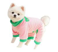 Pet Dog Sweater with Legs Lake Blue Warm Polyester Winter Clothing for Small Breed Cats Dogs Polyester Pet Apparel Machine Washable