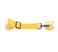 Pet Door Stopper & Adjustable Strap Lock | Dog Proof Cat Entry Stick for Double/Pocket/Open Doors | 20-30cm Adjustable Range, Easy to Install (Yellow)