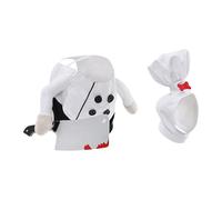 Pet Dress Up, Halloween Cat Costumes, Adjustable Cat Chef Outfit Accessories for Small Medium Large Size, Parties, Christmas, Birthday, Polyester ABS Material, Black White, 1 Set