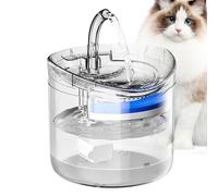 Pet Drinking Fountain, 2L Automatic Cat and Dog Water Dispenser, Safety Ensured, Smart Clear Hydration Bowl for Indoor Puppy and Kitten, Quiet Circulating Waterer, 6.5 x 6.5 x 6.1 inches