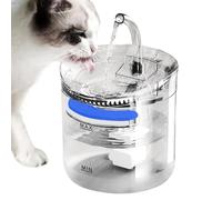 Pet Drinking Fountain, Automatic Cat Dog Waterer Bowl, 2L Smart Clear Water Dispenser, Quiet Continuous Flow Design, Portable Compact Ideal for Puppy, Kitten, Indoor Home Hydration