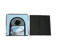 Pet Dry Room Nylon Oxford Tissu Mesh Design Pliant Pold Pet Dryer Cage pour Les Voyages de Chiot (Blue)
